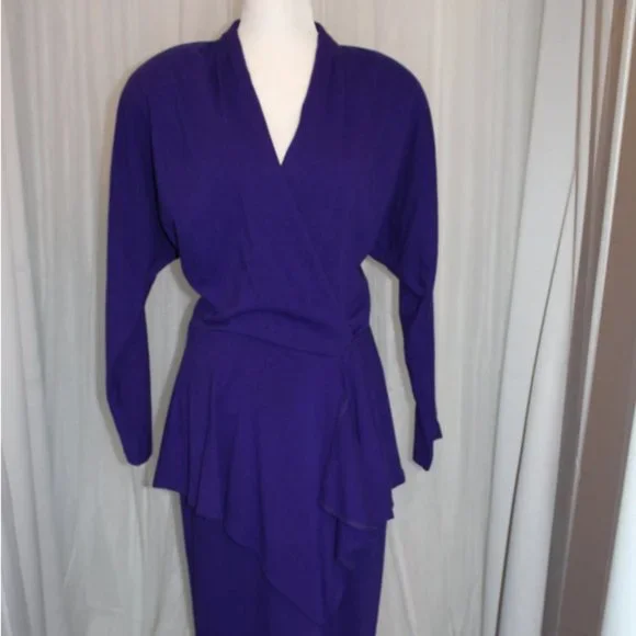 strapless open back dress Regina Midi Dress Medium / Navy/Coral